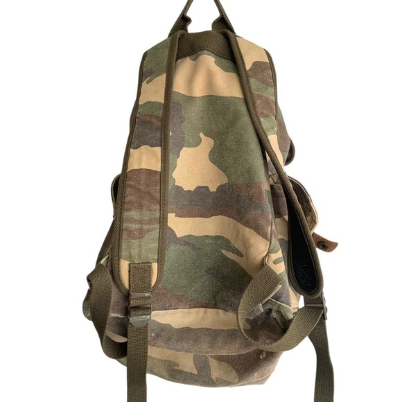 Camo Military Style Canvas Backpack main image 7